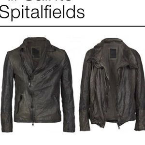 All Saints Spitalfields Genuine Leather Jacket